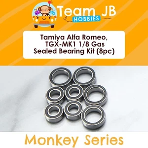 Tamiya Alfa Romeo, TGX-MK1 1/8 Gas - 8 Pcs Rubber Sealed Bearings Kit - Picture 1 of 2