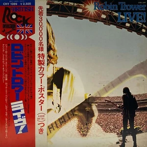 Robin Trower Live! - JAPAN VINYL Insert OBI - CHY-1089 - Picture 1 of 5