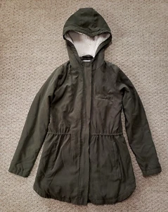 Jack Hooded Long Full Zip Jacket w/ Pockets Women's Sz XS  Hunter Green  SOFT! - Picture 1 of 8