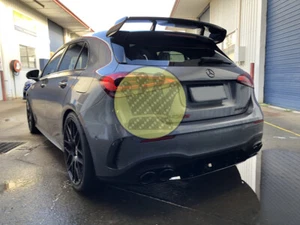 W177 new a class amg 1:1 style black spoiler A250 A35 A45 AMG wing lip gt carbon - Picture 1 of 12