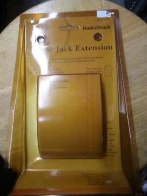 extension only - Radio Shack wireless Phone ac wall plug electrical jack 43-161  - Image 1 of 4