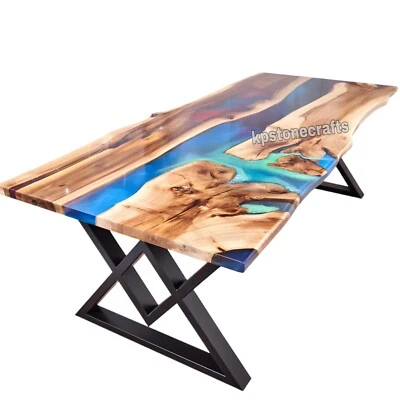 Circle of Life Live Edge 250-Year Solid Walnut Contemporary Dining Table - Image 1 of 4