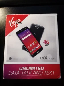 Virgin Mobile LG X Charge Smartphone LGSP320AVP Titan Black 16GB Phone - Picture 1 of 3