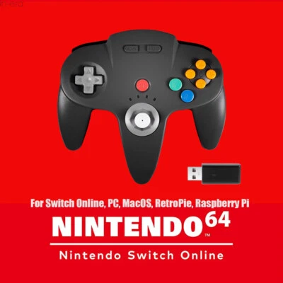 2.4G Switch N64 Controller-For Nintendo Switch NSO Edition Console MAC Windows - Image 1 of 4