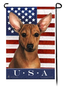 Patriotic USA Garden Flag - Red Chiweenie 040A - Picture 1 of 1