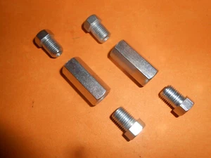2 way Female Connector 3/8" UNF 24Tpi Brake Pipe Fitting for 3/16"Pipe x2 - Picture 1 of 3