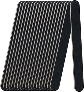 Paquete de 20 limas de uñas de grano 100/180, negras, profesionales, wiederverwendbar - Bild 1 von 12