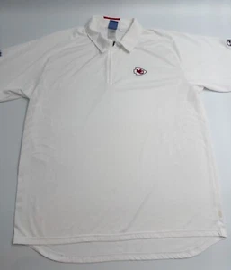 Kansas City Chief Poloshirt Herren XL weiß 1/4 Zip Reebok Grafik Logo - Bild 1 von 8