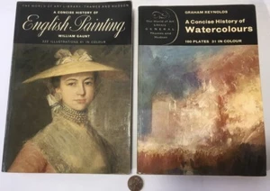 2 World Of Art Thames & Hudson Concise History of English Painting +Watercolors - Foto 1 di 9