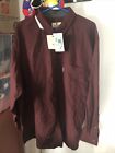 NOS Vintage Woolrich Pockets Flannel Button Down Shirt Size 2XL Ruby Heather NWT
