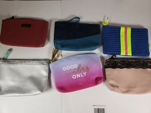Ipsy Makeup Bag Lot Of 6 Lip, Lace, Metallic, Good Vibes Only, Mesh - Picture 1 of 7