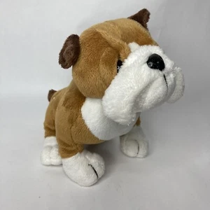 GANZ Webkinz Bulldog Dog Plush Stuffed Animal 8" HM 126 No Code Clean EUC - Picture 1 of 12