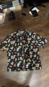 Rare Vintage Hawaiian Button Up, Casino Dice Cards Gambling XXXL Made In USA - Picture 1 of 2