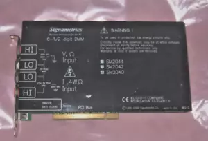 SIGNAMETRICS SM2040 6-1/2 Digit PCI DMM 50037-3723 - Picture 1 of 3