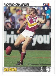 1993 Select Base Card (168) Richard CHAMPION Brisbane - Picture 1 of 1