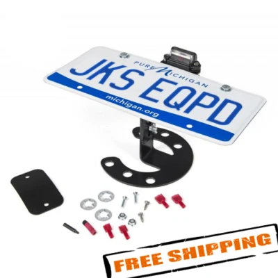 JKS 8211 Spare Tire License Plate Mount for 1987-2017 Jeep Wrangler JK/TJ/YJ Foto 1 de 4