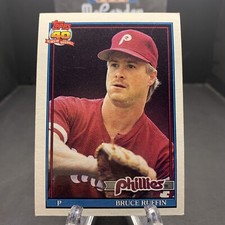 1991 Topps Bruce Ruffin #637 Philadelphia Phillies