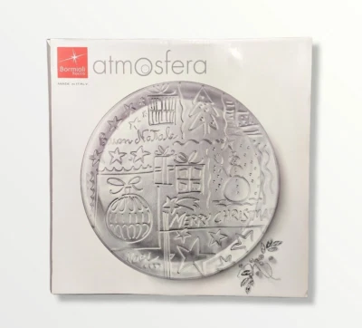 x12 Sottopiatti Natalizio Bormioli Atmosfera Christmas Argento o Blu 30cm - Immagine 1 di 4