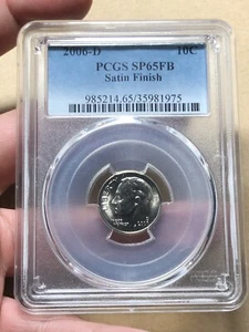 10 Cent = 1 Dime Coins the U.S mint D PCGS SP-65FB 2006 Satin Finish_LDP Shop. - Picture 1 of 2