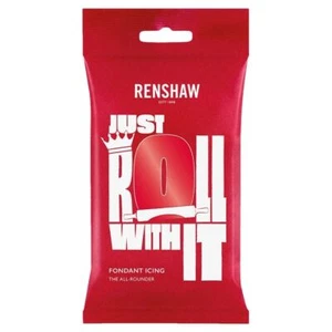 Renshaw Just Roll With It Sugar Paste - Poppy Red - Picture 1 of 1