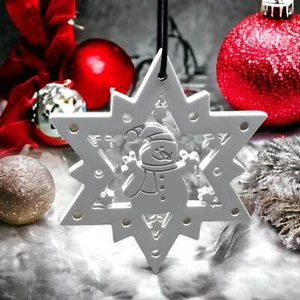 Stern Schneemann weihnachtliche Anhänger Silikon Gussform, Geschenkanhänger - Bild 1 von 10