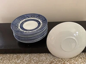 Vintage Churchill China Blue Willow Made in England Tea Saucer Plate 5.5" - Picture 1 of 6