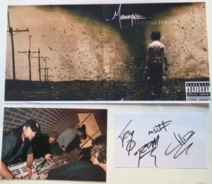 Mudvayne Hand Signed card with original photo signed by band great to mount! - Picture 1 of 17
