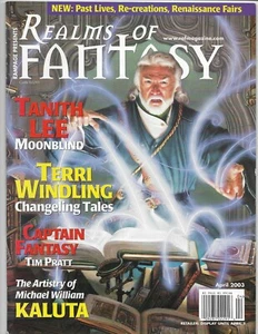 Realms of Fantasy Volume 9 #4 April 2003 Tanith Lee Terri Windling Tim Pratt + - Picture 1 of 2