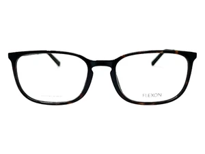AUTHENTIC & NEW - FLEXON EP8012 240 55/19/145 - SHINY TORTOISE EYEGLASSES & CASE - Picture 1 of 3