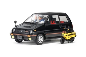 Tamiya 1/24 Honda City Turbo Car w/Driver & Scooter Model kit TAM24369 - Picture 1 of 3