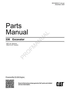 Catálogo de piezas de excavadora Caterpillar Cat 336 manual ser HDF1-Up XWE1313-Up - Imagen 1 de 1
