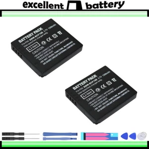 2x Battery for Panasonic DMW-BCF10E DMW-BCF10PP CGA-S/106B CGA-S/106C CGA-S/106D - Picture 1 of 4