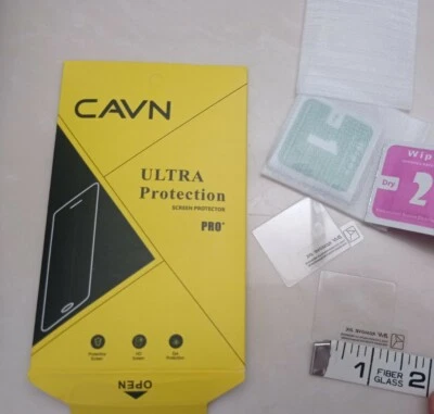 Tempered Glass (2 pk) for Fitness Smart watch Fitbit LG Garmin Sony Asus Samsung - Image 1 of 2