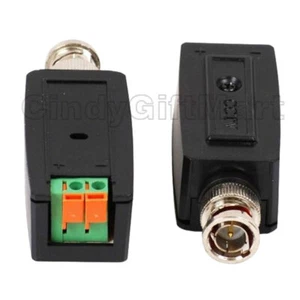 2 Pcs Passive Video Balun CCTV Camera Network Twisted Transceiver CAT5 Cable w20 - Picture 1 of 1