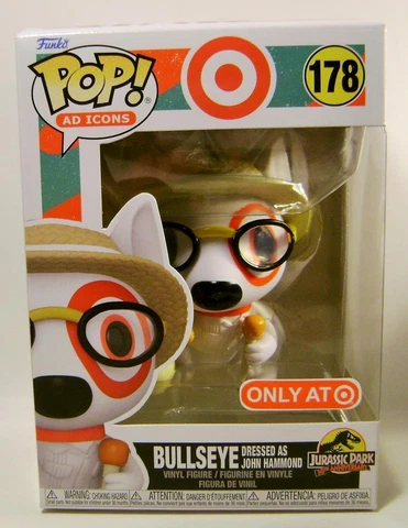 BULLSEYE TARGET DOG DRESSED AS JURASSIC PARK #178 AD ICONS FUNKO POP 2023 Cover