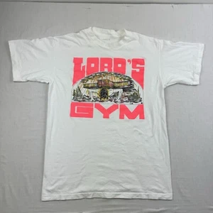 Camisa de Gimnasio Lords De Colección Adulto Mediana Blanca Jesucristo Religión Años 90 Años 80 EE. UU. - Imagen 1 de 10