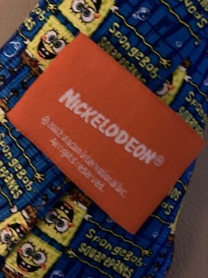 Corbata Nickelodeon Bob Esponja 2002 para hombre en muy buena condición  Foto 1 de 2