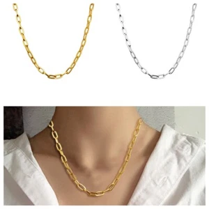 925 Placcato Argento Oro Collana Ciondolo Cristallo Catena Gioielli Natale Gift - Foto 1 di 7