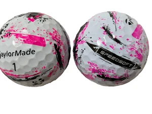 24 TaylorMade SpeedSoft INK PINK Color or Pink/Red Mix Mint 5A(AAAAA)Golf Balls - Picture 1 of 1