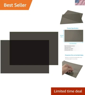 7.8x11.8 Inch Adhesive Polarizing Film - Linear Filters for Electronics (2 PCS) - Image 1 of 4