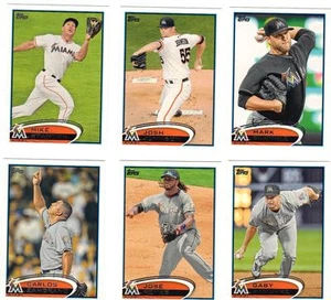 2012 Topps Series 1 & 2 Miami Marlins Team Set Ramirez Morrison Mike Stanton 18 - Imagen 1 de 1