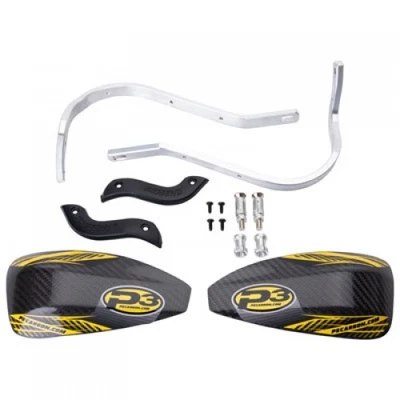 Cycra Probend Alloy Handguard Bars with P3 Carbon Hybrid Shields Black - Image 1 of 4