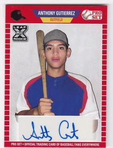 2021 Leaf Pro Set Anthony Gutierrez Texas Rangers Autograph Auto Card - Picture 1 of 1