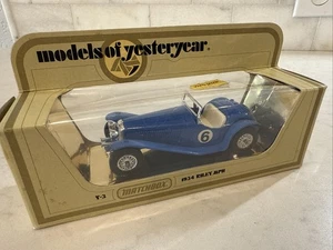 Matchbox Models Of Yesteryear Y-3 1934 Riley MPH Blue Diecast Model - Picture 1 of 3