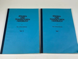 Röhren und Transistoren Handbuch Ratheiser Teil 1 und 2 Sammler Radiowerkstatt - Bild 1 von 5