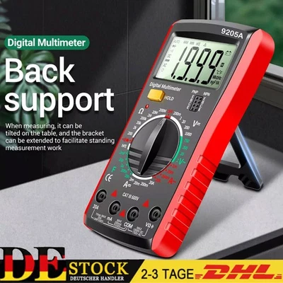 Digital Multimeter Messgerät LCD Strommesser Strom AC DC Voltmeter Amperemeter - Bild 1 von 4