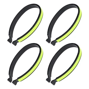 4 Pack Reflective Bands Reflective Gear for Runners, Cyclists - Fits on Arm, Leg - Picture 1 of 8
