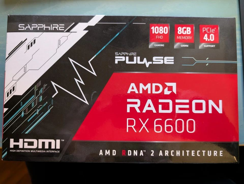 Carta grafica Gaming PC AMD Radeon RX6600m 8GB GDDR6 Scheda video 1 HDMI + 3 DP - Immagine 1 di 3