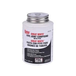 31231 Pipe Joint Compound, 8 oz, White - Picture 1 of 4