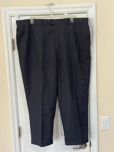 Roundtree & Yorke Easy Car Black Dress Pants Size 48X29 - Picture 1 of 3
